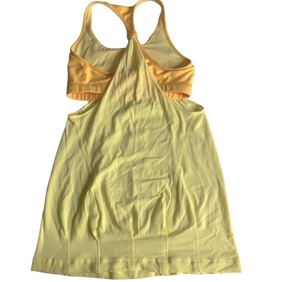 LULULEMON ATHLETICA PRACTICE FREELY TANK IN YELLOW/ LIGHT ORANGE - Picture 4 of 8
